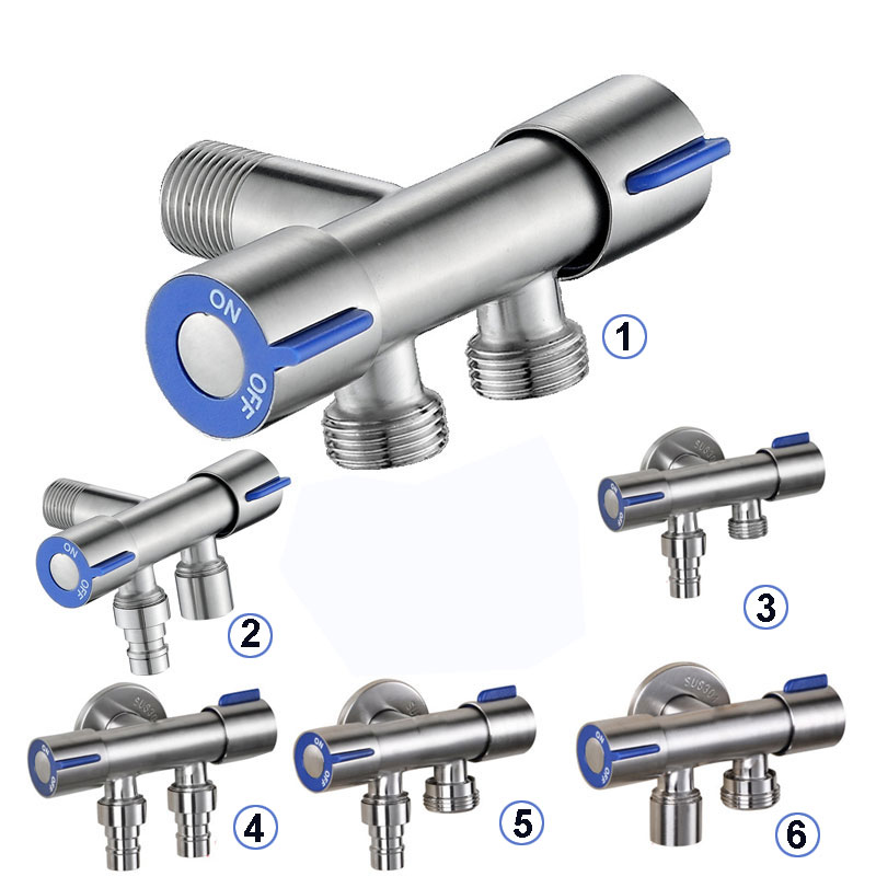Toilet Fill Valve - G1/2 304 roestvrijstalen kleppen, één in,